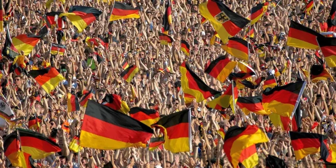 Deutschland Fans Fahnen